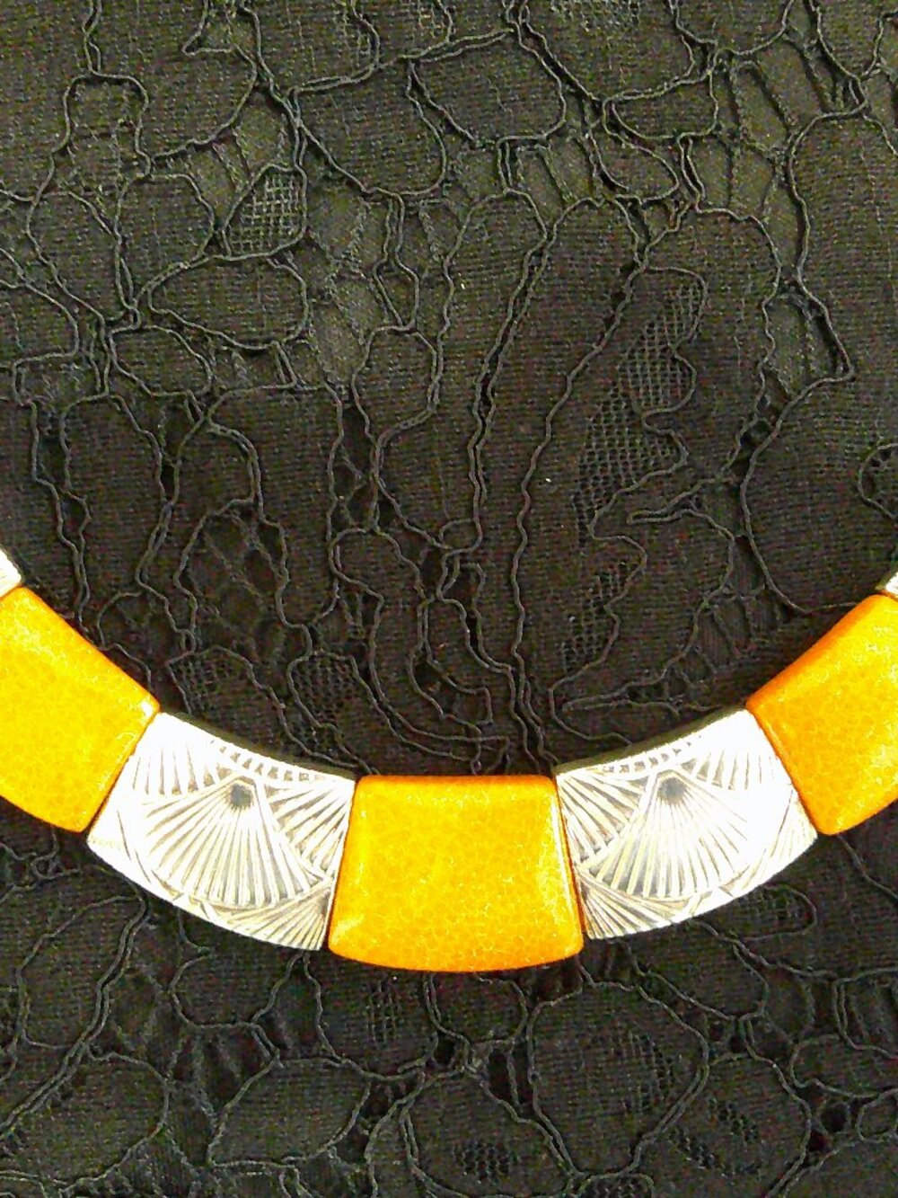 Jay King Gallery Collection Colors of Coral Silver Necklace Orange Coral